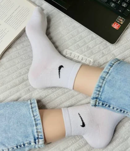 جوراب نیم ساق کش انگلیسی نایکی ورزشی 12 جفتی