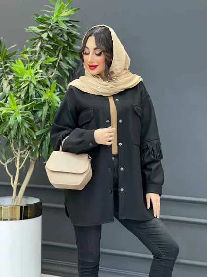 پالتو دو جیب پشت ریش