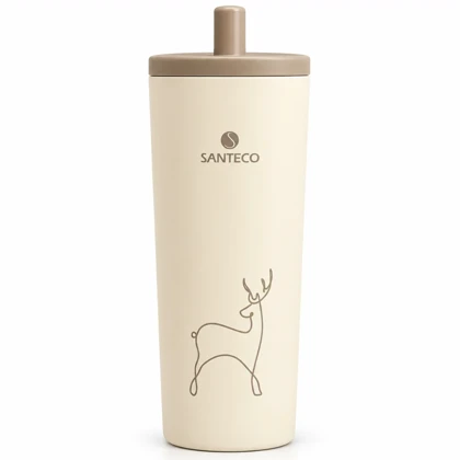 تراول ماگ نی دار دوجداره سانتکو SANTECO مدل HGA-750-001A ظرفیت 750ml