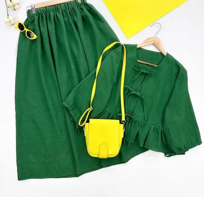 ست دوتیکه شومیز دامن مدل ایرسا