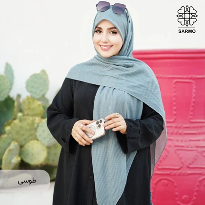 روسری نخ پلیسه شاین