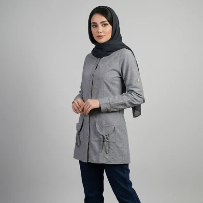 مانتو زنانه نخی ترک کد 365