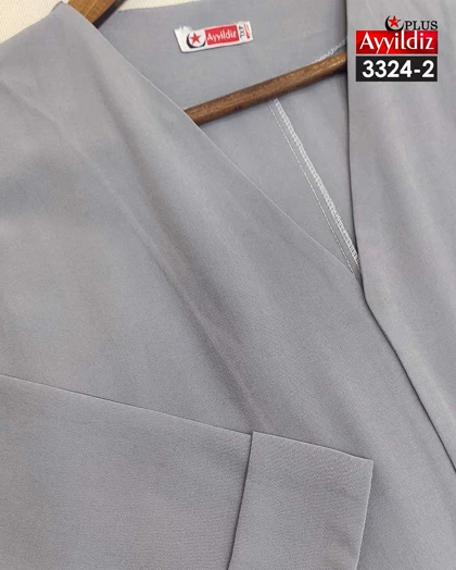 مانتو آزاد جلو باز زنانه سایز بزرگ کد 3324
