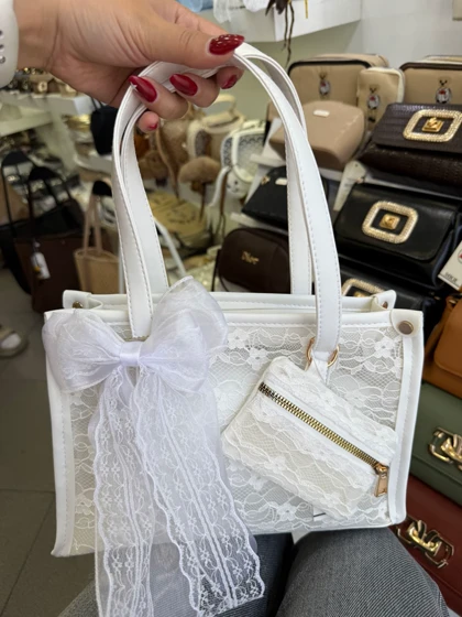 کیف دستی دانتل دخترانه روژین