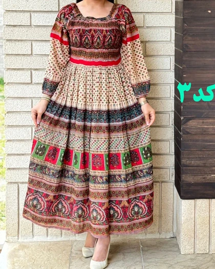 پیراهن بلند کریشه هندی 6121