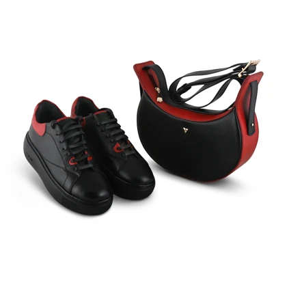 ست کیف و کفش زنانه چرم یلسان مدل رامیلا کد 961-ATRIN-HRM