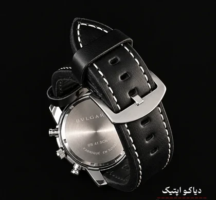 ساعت مچی مردانه سه موتور برند بولگاری مدل DO1346 چرمی