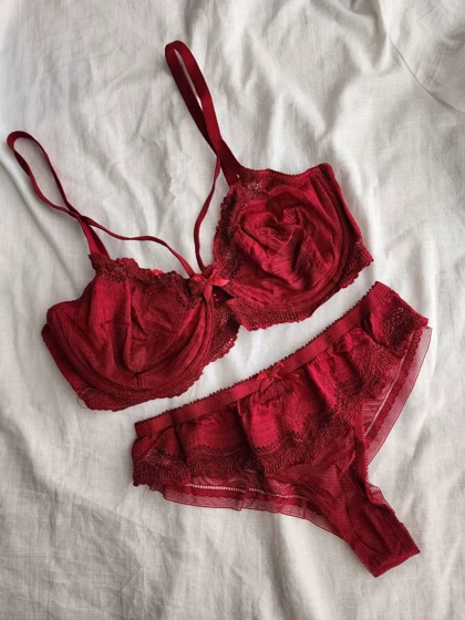 ست سوتین و شورت تمام تور فنردار برند HR کد: 0333