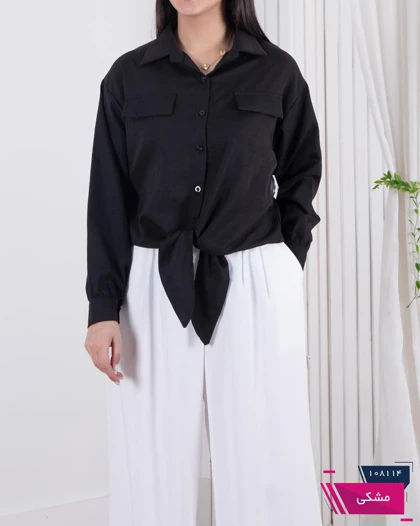 شومیز وارداتی گره‌ای جیب نما FASHION