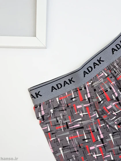 شورت مردانه پادار نخی آداک Adak طرحدار