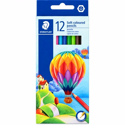 مداد رنگی 12 رنگ استدلر STAEDTLER مدل 143C12LJ جعبه مقوایی