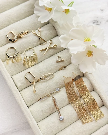 گوشواره ژوپینگ در طرح های مختلف