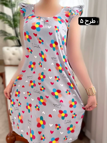 پیراهن نخی ساتین 2050