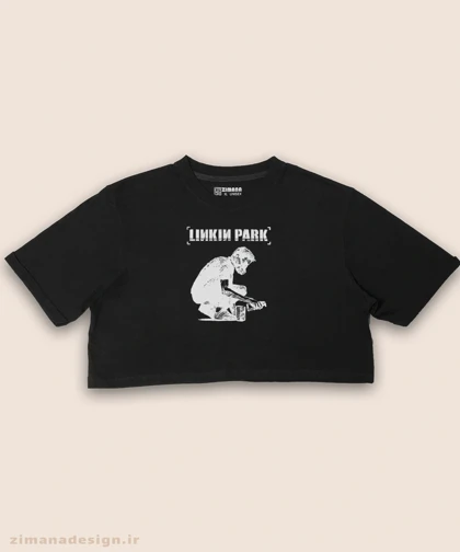 کراپ زنانه طرح لینکین پارک کد 995