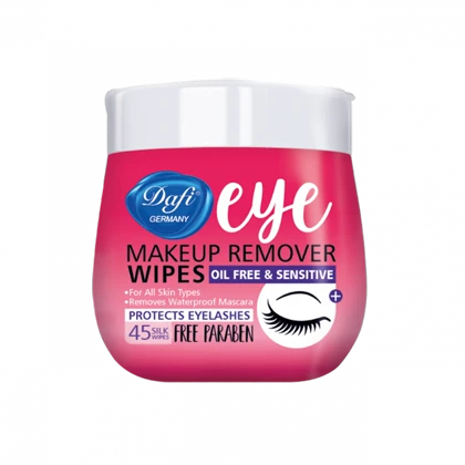 دستمال مرطوب پاک‌کننده چشم دافی مناسب پوست حساس بسته 45 عددی