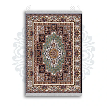 *جدید* فرشینه از جنس پارچه شانل مخمل ترک طرح فانتزی برند دفه کد 1265