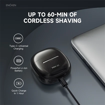 مینی ریش تراش شارژی مسافرتی ضدآب انچن Enchen 6S