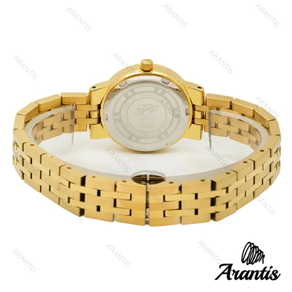 ساعت الکسا 0108 زنانه طلایی صفحه سبز w-10127