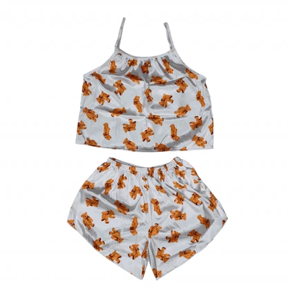 ست تاپ و شلوارک طرح تدی 192