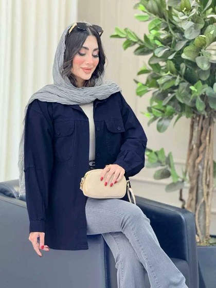 مانتو دو جیب پاکتی نفس