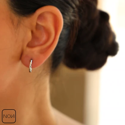گوشواره نقره مینیمال کد 151259
