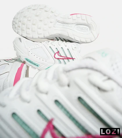 کفش کتانی مردانه و زنانه سفید صورتی سبز NIKE Pegasus 2K5 مدل 6928