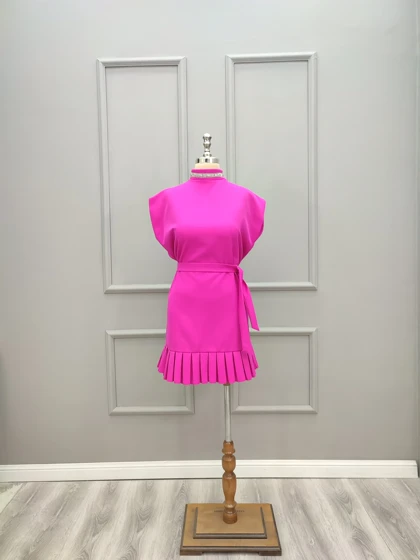 پیراهن کوتاه فری سایز نگین‌دار 2001