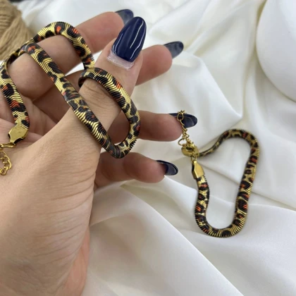 نیم ست زنانه مدل سافاری طرح پلنگی ماری