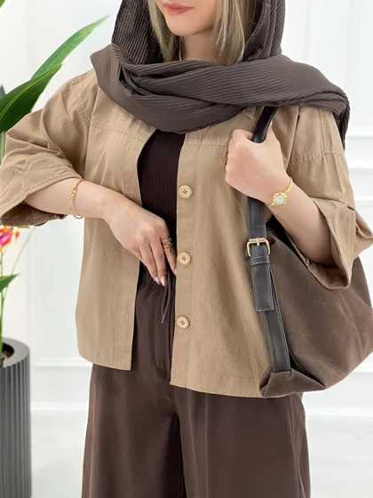 شومیز مانتو زنانه لینن یلدا