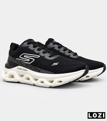 کتانی مشکی اسکیچرز Glide-Step مدل 9636 اسپرت و راحت
