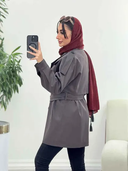بارانی دو تکه جیب پیله