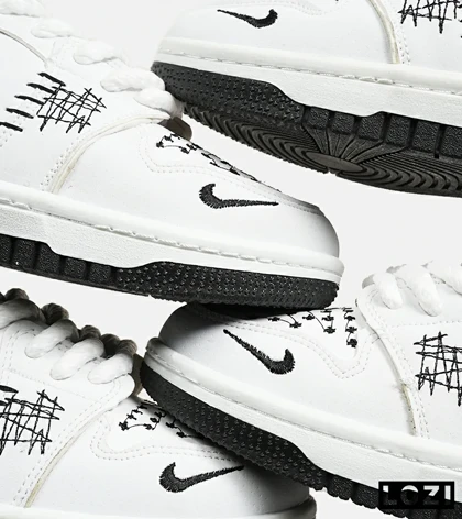 کفش کتانی مردانه و زنانه سفید نایک NIKE jordan Vodoo مدل 6915