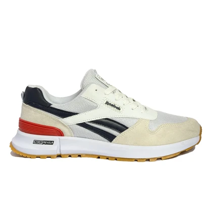 کتانی اسپرت مردانه مدل ریبوک Reebok رنگ سفید سرمه‌ای کد 51478
