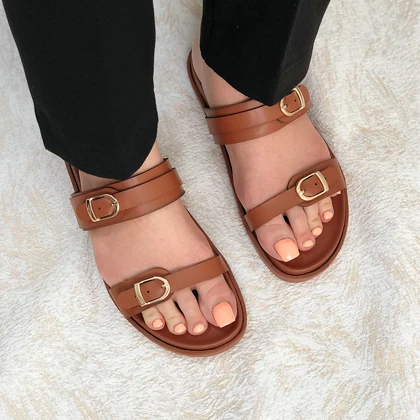 اسلیپر زنانه زارا (ZARA) مدل نورا رنگ عسلی