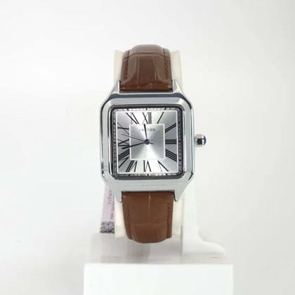 ساعت مچی مردانه کارتیر Cartier رنگ ثابت با بند چرم