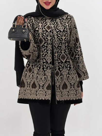 3842-کت سوزن دوزی ماه دخت