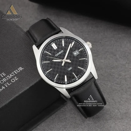 ساعت مردانه کاسیو بند چرمی Casio MTP-VD03L-1A