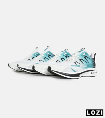 کفش کتانی مردانه سفید آبی NIKE zoom X