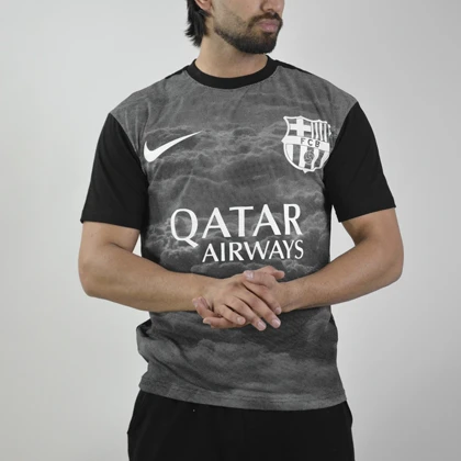 تیشرت فوتبالی بارسلونا مدل Nike-ZRA-4D0673 مشکی