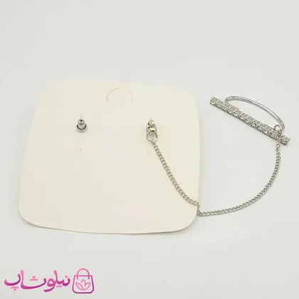 گوشواره دخترانه نامتقارن آویزدار
