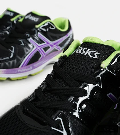 کفش کتانی زنانه مشکی بنفش ASICS KAYANO 20