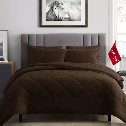 روتختی مینیمال کتان مخمل طرح لوزی