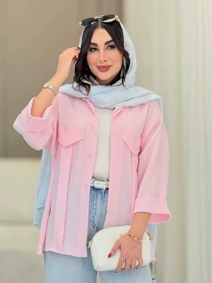مانتو جیب نما پیله دار کاتیا