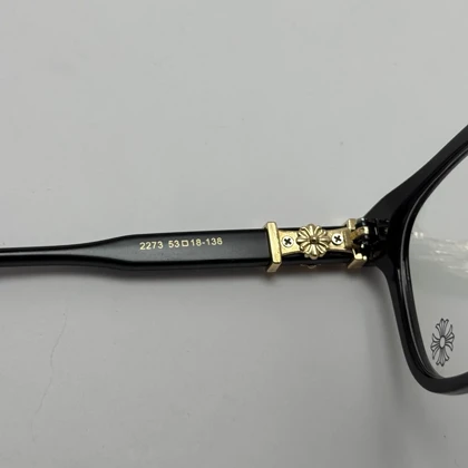 عینک بلوکات کروم هارتز مشکی طلایی Chrome Hearts 2273 با پک کامل کروم هارتز - کیفیت مستر