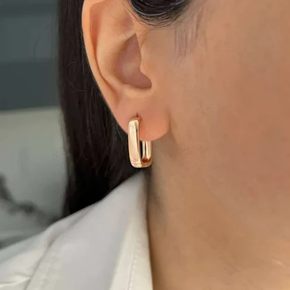 گوشواره زنانه مستطیلی، ظریف و شیک ژوپینگ