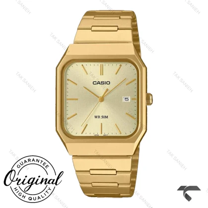 ساعت کاسیو MTP-B185G-9AV مستطیلی مردانه طلایی Casio-10720-G