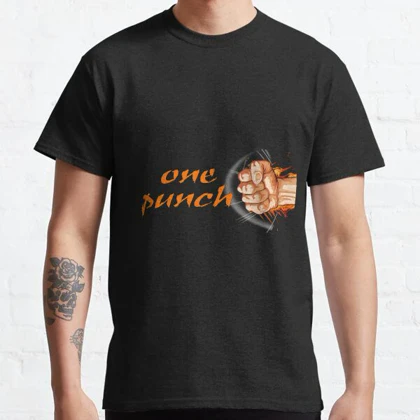 تیشرت مرد تک مشتی | تیشرت One Punch Man طرح one punch کد 123912