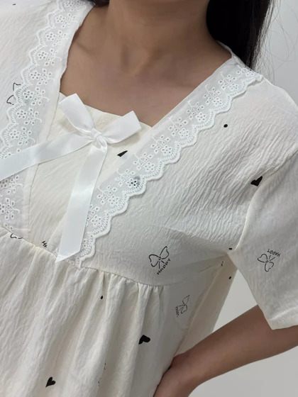 ست لباس راحتی بلوز و شلوارک کد 104