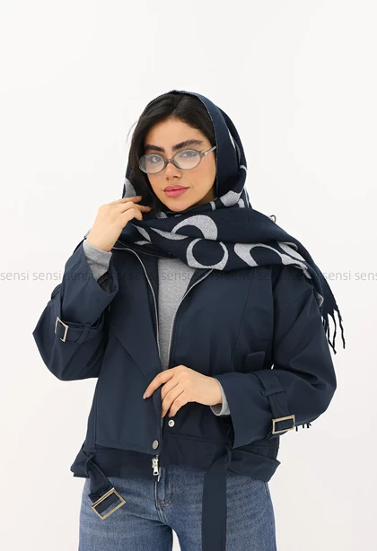 ترنچ کت پایین کمربندی @@کد1004622