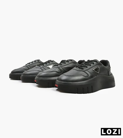 کفش کتانی کژوال مردانه مشکی Prada